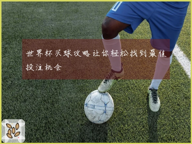 世界杯买球攻略让你轻松找到最佳投注机会