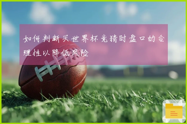 如何判断买世界杯竞猜时盘口的合理性以降低风险